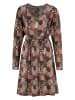 Fresh Made Kleid in Schwarz/ Braun