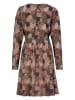Fresh Made Kleid in Schwarz/ Braun