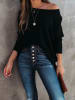 Milan Kiss Longsleeve in Schwarz