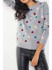 Milan Kiss Pullover in Grau/ Grau