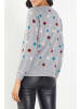 Milan Kiss Pullover in Grau/ Grau