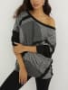 Milan Kiss Longsleeve in Schwarz/ Grau