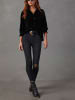 Milan Kiss Samthemd in Schwarz