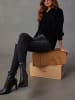 Milan Kiss Samthemd in Schwarz