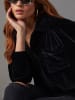 Milan Kiss Samthemd in Schwarz
