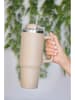 IRIS Barcelona Edelstahl-Thermobecher in Beige - 1,2 l