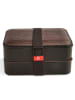IRIS Isolier-Lunchbox in Braun/ Schwarz - (B)18,5 x (H)9,5 x (T)11 cm