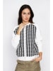 ASSUILI Cardigan in Weiß/ Schwarz