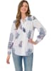 Heine Blouse wit/lichtblauw