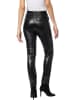 Heine Kunstlederhose in Schwarz
