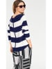 Heine Trui donkerblauw/wit