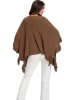 Heine Poncho in Braun