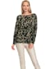 Heine Pullover in Khaki/ Schwarz