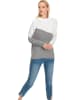 Heine Pullover in Grau/ Weiß