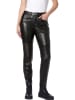 Heine Kunstlederhose in Schwarz