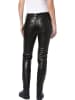 Heine Kunstlederhose in Schwarz