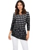 WITT WEIDEN Longsleeve in Schwarz/ Weiß