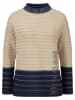 WITT WEIDEN Pullover in Hellbraun/ Dunkelblau