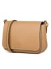 Tory Burch Leren schoudertas beige - (B)24 x (H)15 x (D)9 cm