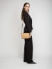 Tory Burch Leren schoudertas beige - (B)24 x (H)15 x (D)9 cm