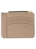 Tory Burch Leren portemonnee beige - (B)11,5 x (H)8,5 cm