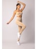 Spaio Legginsy sportowe "Melange" w kolorze beżowym