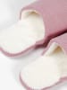 admas Hausschuhe in Rosa/ Creme