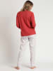 admas Pyjama rood/wit