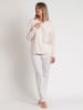 admas Pyjama in Rosa/ Weiß
