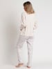 admas Pyjama in Rosa/ Weiß