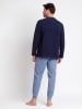 admas Pyjama lichtblauw/donkerblauw
