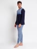 admas Pyjama lichtblauw/donkerblauw
