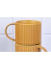 Björn 4er-Set: Tassen "Scandi" in Ocker - 500 ml