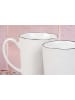 Björn 4-delige set: koppen "Pure" wit/zwart - 400 ml