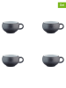 Björn 4-delige set: koffiekoppen "Gourmet" zwart/wit - 120 ml
