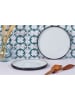 Björn 2-delige set: serveerborden "Gourmet" zwart/wit - Ø 33 cm