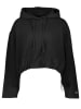 adidas Hoodie "Cropped" in Schwarz