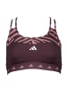 adidas Sport-BH "HYGLM" in Dunkelrot - Medium
