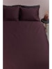 Ambiante Beddengoedset "Uni" bordeaux