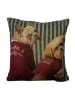 Mars & More Poduszka "Preppy Christmas Dog" ze wzorem - 45 x 45 cm