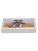 Mars & More Tablett "Jack Russell" in Weiß - (B)43 x (H)43 cm