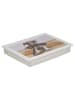 Mars & More Tablett "Jack Russell" in Weiß - (B)43 x (H)43 cm