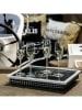 Mars & More Dienblad "Prosecco" zwart - (B)43 x (H)43 cm