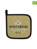 Mars & More 2-delige set: pannenlappen "Pinot Grigio" beige - (L)20 x (B)29 cm