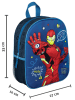 Avengers Rugzak "Avengers" blauw/rood - (B)27 x (H)33 x (D)10 cm