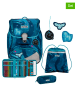 Scout 4tlg. Schulranzen-Set "Alpha Set LED - Heaven" in Blau