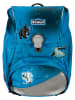 Scout 4tlg. Schulranzen-Set "Alpha Set Safety Light - Polar Blue" in Blau