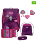 Scout 4-delige schooltasset "Alpha Set Superflash - Lovely" roze/paars