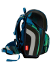 Scout 4-delige schooltasset "Genius Set Movie - Blue Pixel" zwart/groen