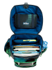 Scout 4-delige schooltasset "Genius Set Movie - Blue Pixel" zwart/groen